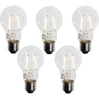 Set of 5 E27 LED Bulbs A60 Twilight Sensor 2.5W 250 lm 2200K