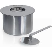 Brûleur Rond Pour Cheminée Bioéthanol, Acier Inoxydable, 2 Litres, Diamètre 20 Cm.