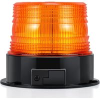 Appow Gyrophare Orange LED, Phare d'Avertissement Clignotant magnétique pour véhicule avec Prise Allume-Cigare 12 V-80 V - sans Fil Ambre