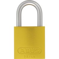 Abus Vorhangschloss Aluminium 72LL/40 gelb vs. 1 Schlüssel