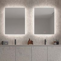 LEDIMEX- Espejo Baño 70X80cm con Led y Antivaho Cromado