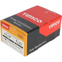 TIMco 4.0 x 60mm Solo Zinc & Yellow Woodscrew Qty 200