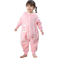 Pyjama-gigoteuse hiver unisexe, manches longues + jambes, doublé chaud, sac de couchage enfant, 80cm