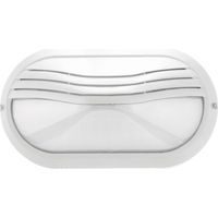 Wandleuchte Plaff Oval Hood Ip65 E27 42w Weiß