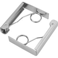 2 clips de sujeción para mantel de acero inoxidable con resorte