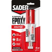 Colla Epossidica bicomponente rapida siringa da 25ml SADER