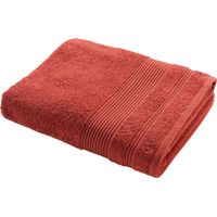 Serviette ou drap de bain en coton 90 x 150 cm Tendresse terracotta