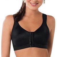 Soutien-gorge correcteur de posture sans armatures pour femme, soutien dorsal, effet push-up, style yoga, noir-L
