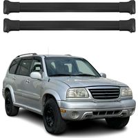 OMAC Barres de toit en aluminium pour Suzuki Grand Vitara 1998-2005 – TÜV / DIN 75302:2019 – Charge max 75 kg – 2 barres Noir
