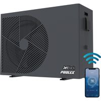 Poolex – Pompe à chaleur de piscine 7 kW – WiFi – Débit max 12 m³/h – Alimentation 230V – Volume d'action 40 m² – Puissance sonore 45 dB
