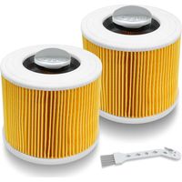 Confezione da 2 filtri per aspirapolvere a secco e a umido Kärcher serie WD WD2 WD3 WD3P A2004 MV2 MV3. Filtro di ricambio per aspirapolvere Kärcher 6.414-552.0/64145520