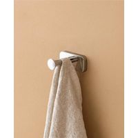 Exagonshop Appendino bagno in acciaio inox cromo cubik