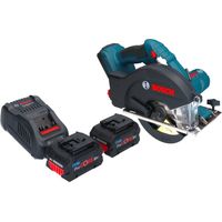 Bosch GKM 18V-50 Sega circolare professionale a batteria per metalli 18 V 136 mm brushless + 2x batteria ProCORE 8,0 Ah + caricabatterie