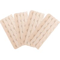 Lot de 4 rallonges de soutien-gorge, 6 crochets, 3 rangées, 18 crochets, espacement de longueur pour soutien-gorge