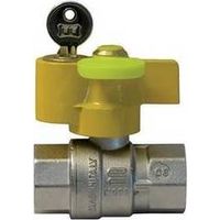 VALVOLA A SFERA GAS FF CON SERRATURA Misura: 3/4" DN 20