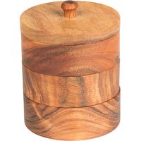 Table Passion - 3 pots épices en bois d'acacia 11 cm