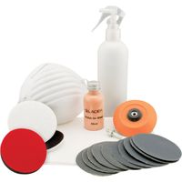 Flexipads World Class GLACIER Advanced Glass Polishing Kit (Model FLEGP202) for Professional Glass Restoration and Polishing