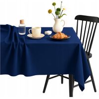 Nappe décorative rectangulaire bleu marine 145x200 cm