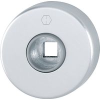 Coppia di rosette di spinta 42KV alluminio F1, pannello 9mm rotondo rotondo