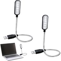 Lampe USB, Lampe Ordinateur Portable, Dimmable USB LED Light, 2 Pcs Lampe Ordinateur Portable, Lampe LED USB, Lampe USB Dimmable, LED Pour PC Portable, Lampe PC Portable, Lampe PC USB, Lampe Pour PC