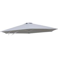 Tela Parasol Jardín 3 x 3 Hexagonal Brazos Acero Dorico