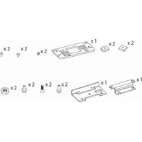 KSFB1LOCK Soportes de fijación para cerradura de cinturón – Kit 1 DITEC ENTREMATIC KSFB1LOCK