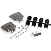 MH Connectors MHDTPK15HD26FS-K Kit embase SUB-D femelle 180 ° Nombre de pôles: 15 fût à souder 1 pc(