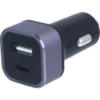 Caricatore Da Auto 2 Porte USB C PD USB-A 2,4A Ricarica Rapido Massimo 32W Quadrata 29X29mm