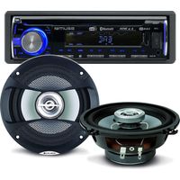 Pack sono voiture Autoradio Muse M-1229 DAB 160 Watts + 2 hauts parleurs 13cm 100W