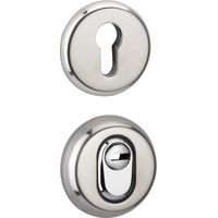 Coppia di rosette di sicurezza rinforzate cromate – THIRARD