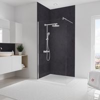 Lot de 2 panneaux muraux 100 x 255 cm Ardoise, Schulte