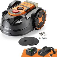 LawnMaster OcuMow® Robot tagliaerba senza filo perimetrale fino a 250 m², navigazione visiva, taglio sistematico con percorsi paralleli, rilevamento automatico degli ostacoli, Drop & Mow