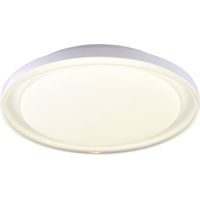 Plafón LED regulable "Delbo" con mando a distancia (40W 3CCT 2400lm) IP20 fabricado en aluminio y acrílico color blanco