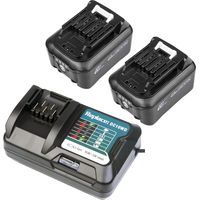 2X BL1041B 4.0Ah Akku mit Ladegerät DC10WD DC10SB, Ersatz für Makita 12V 10,8V BL1016 BL1015 BL1021B BL1040 BL1020, Kompatibel mit Makita JR103DZ DF333DZ