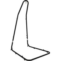 Support de Hamac en Acier Robuste Revêtu en Noir, Capacité Max 120KG, Forme L
