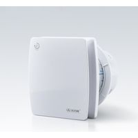 Ventilateur de Salle de Bain Ø100mm Extracteur d'Air avec Minuterie et Clapet Anti‑Retour 95 m³/h - 12 W / 34 dB Silencieux, Étanche IPX4 pour Cave, WC et Cuisine, pour Mural & Plafond, Blanc