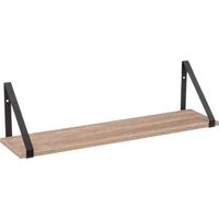 Five Simply Smart – Étagère murale 58cm en panneaux de particules et fer – Rectangulaire – Charge maximale 15kg – À monter soi-même – Pour décoration et rangement