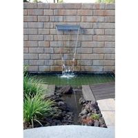Lámina de agua inox Niagara 60 con iluminación led para estanque de jardín - UBBINK