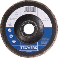Disque compact non-tissé BUF017 D.125mm Alés.22,23mm avec dos en fibre de verre anth.TW