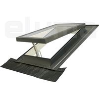 Lucernario Vasistas - Finestra per accesso al tetto con Doppio vetro - Made in Italy (45x55 Base x Altezza)