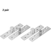 Charnière de Porte en Acier Inoxydable Rotative 360° - 2 Pièces, Longueur 95 mm