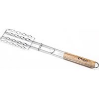 Pince à saucisses de barbecue Tepro 8527 pour 4 saucisses avec manche en bois 51 cm