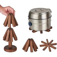Baumförmige Untersetzer, 3er-Set – Untersetzer für heiße Teller, Schüsseln und Teekannen – Teekannenuntersetzer – Topflappen – Küchengeschenk – Multifunktionale Dekoration und einfache Aufbewahrung –