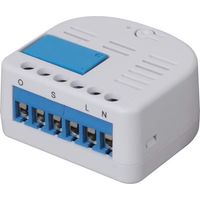 Lupus Electronics 12126 Lupus Relè a 1 Canale per impianti di Allarme XT Smarthome, Incluso ripetitore Zigbee, Nuova Forma più Piccola, 2300 W, Blu, Bianco