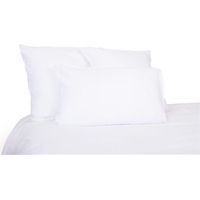 Haomy VITI funda de almohada lino lavado blanco 50x70 cm