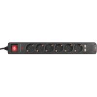 Schutzstreifen Riello Thunder 6 Shukos + 2 Usb mit Ein/Aus-Schalter