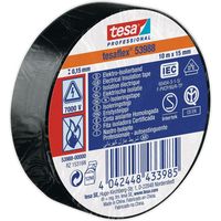 Lot de 10 Rubans Isolants PVC Noir Auto-Extinguible - 15mm x 10m - Cablage et Isolation electrique - Norme EN 60454