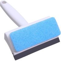 Raspador de vidrio de doble cara, 1 pieza, limpiador de baño doméstico, raspador de ventanas, raspador de espejos