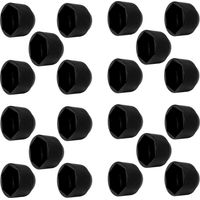 Cyclingcolors – Lot de 20 caches écrous noirs M10 x HEX 16mm – Plastique PE haute qualité – Protection efficace contre la poussière et l'humidité