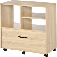 Vinsetto Mobile Porta Stampante Multiuso per Ufficio in Legno 77x40x73cm Legno
